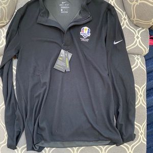 New Black Nike Ryder Cup Quarterzip